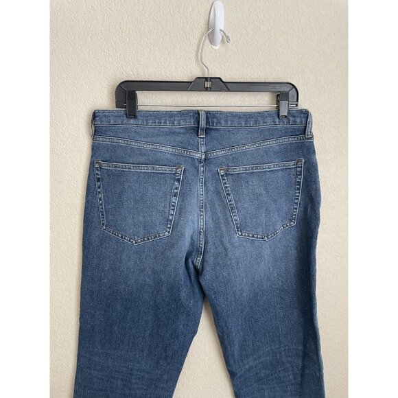 Everlane Jeans Men's 33x32 Blue Cotton Denim Relaxed Straight Fit Work Casual - Picture 5 of 10